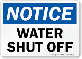 Water shut off
