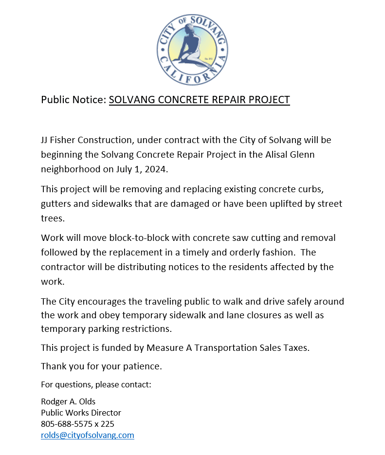 Rodger Public Notice