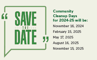 community clean up dates