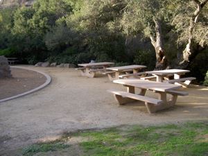 Hans Christian Andersen Park Area C with picnic tables